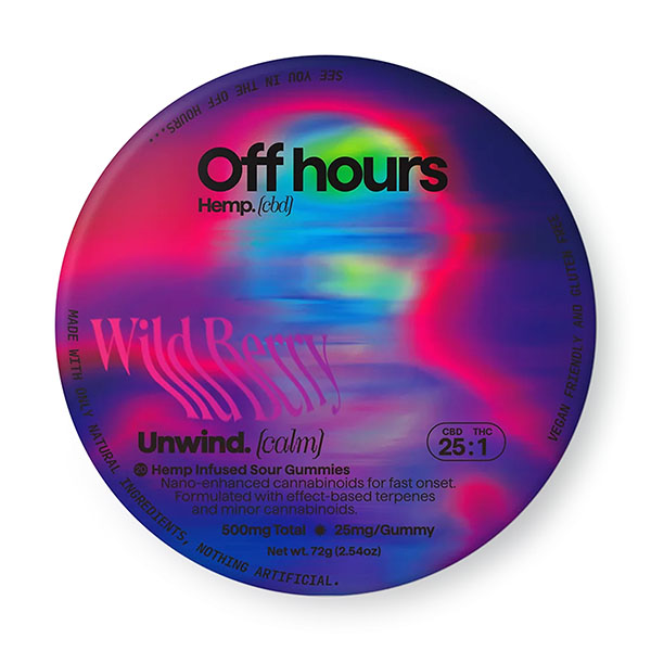 Off Hours Hemp Unwind Calm Gummies | (20ct) 500mg